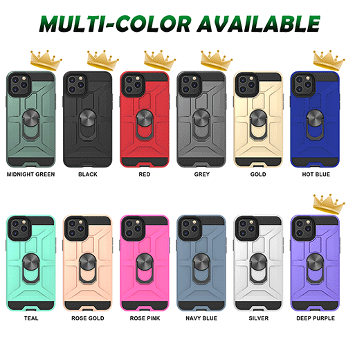 ম্যাগনেটিক কিকস্ট্যান্ড সহ মিলিটারি-গ্রেডের প্রতিরক্ষামূলক ফোন কেস